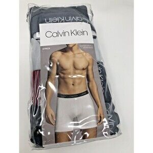 Calvin Klein Men’s Cotton Blend Boxers Briefs 4 Pack X Large  New B573